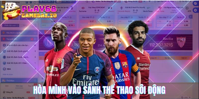 Hòa mình vào sảnh thể thao sôi động