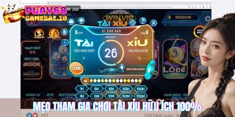 Mẹo tham gia chơi tài xỉu hữu ích 100%