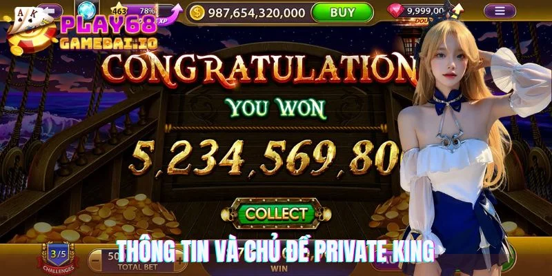 Sơ lược về thông tin và chủ đề Private King slot game