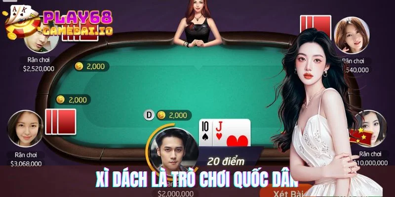 Xì dách là trò chơi quốc dân tại sảnh cược